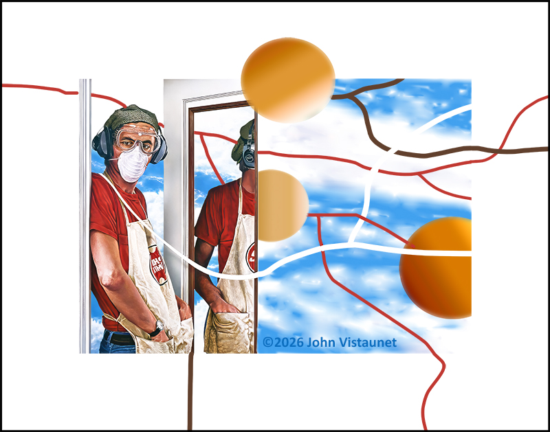 Whimsy No. 13 with Self Portrait